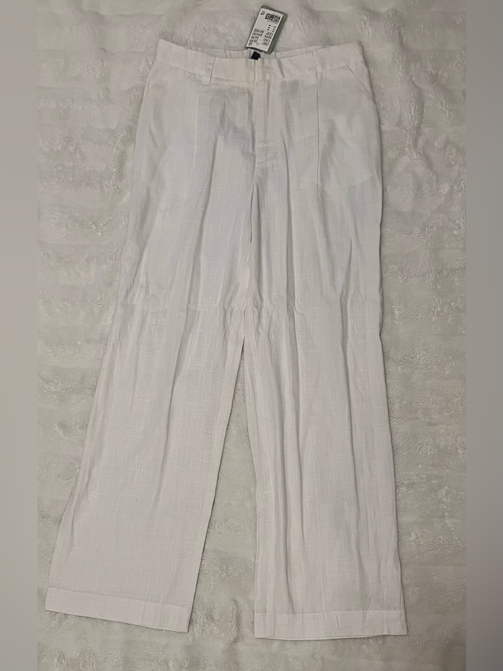 H&M women’s white linen pants